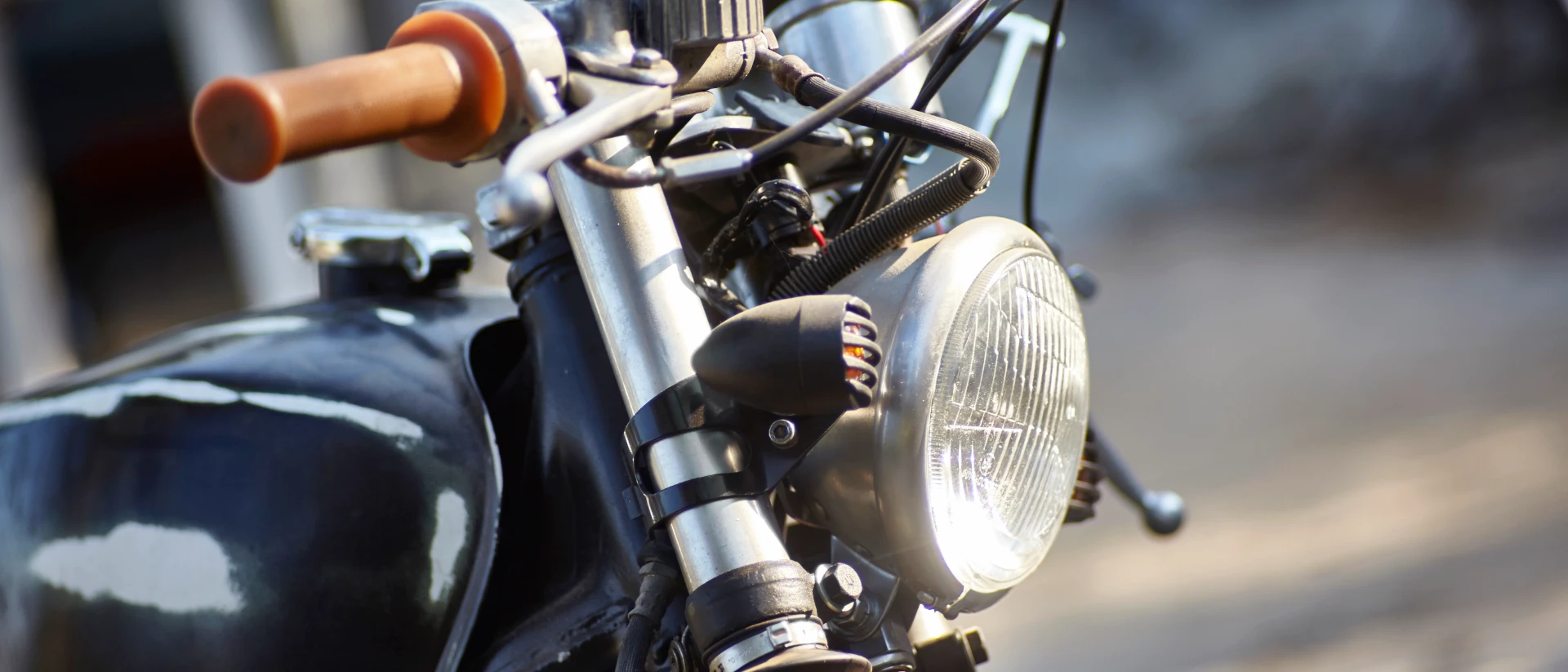 Motorrad in der Nahaufnahme